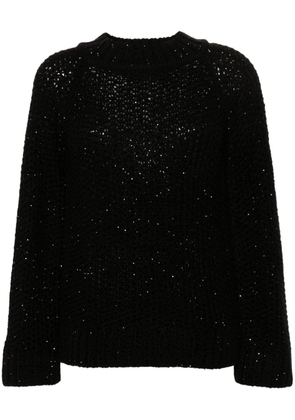Ermanno Scervino crystal-embellished jumper - Black