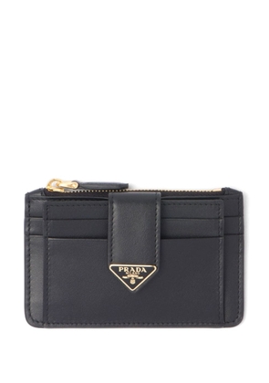 Prada Saffiano logo-plaque leather wallet - Black