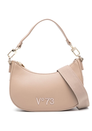 V°73 logo-embroidered shoulder bag - Neutrals