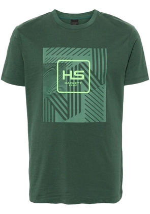Hackett logo-print cotton T-shirt - Green