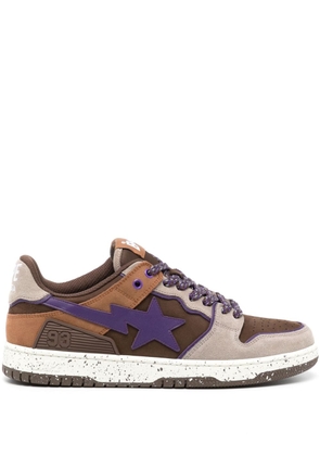A BATHING APE® Sk8 Sta panelled sneakers - Brown