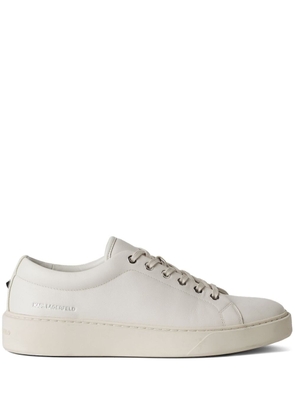 Karl Lagerfeld Flint leather sneakers - White