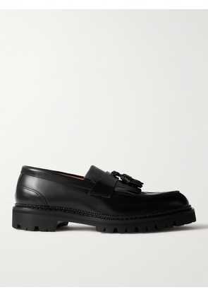 Mr P. - Jacques Fringed Tasselled Leather Loafers - Men - Black - UK 7