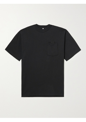 Nike - Sportswear Club Logo-Embroidered Cotton-Jersey T-Shirt - Men - Black - XS