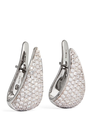 Anita Ko White Gold And Diamond Claw Earrings