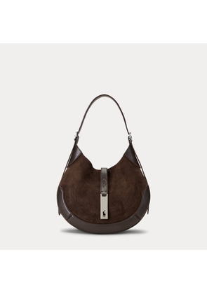 Polo ID Suede-Leather Small Shoulder Bag