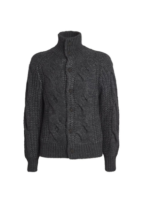 Canali Cable-Knit Cardigan