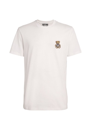 Moschino Cotton Bear-Patch T-Shirt
