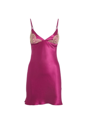Gilda & Pearl Lace-Trim Slip Dress