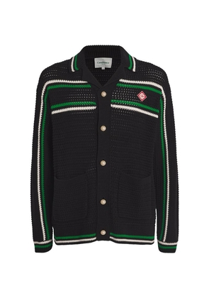 Casablanca Crochet Tennis Shirt Jacket