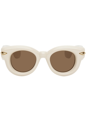 LOEWE Off-White Inflated Round Sunglasses