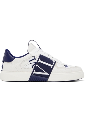 Valentino Garavani White & Navy VL7N Sneakers