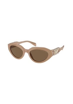 Michael Kors Empire Oval Brown Ladies Sunglasses MK2192 355573 53