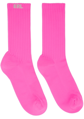 ERL Pink Knit Socks