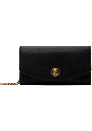 Balmain Black Emblème Grained Calfskin Bag