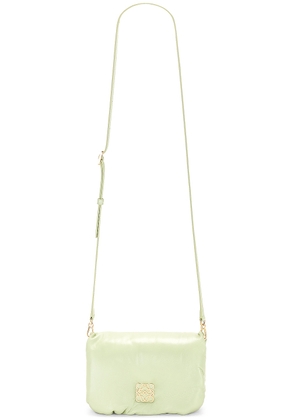 Loewe Goya Puffer Mini Bag in Light - Mint. Size all.