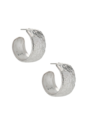 AUREUM Hazel Earrings in Sterling Silver - Metallic Silver. Size all.