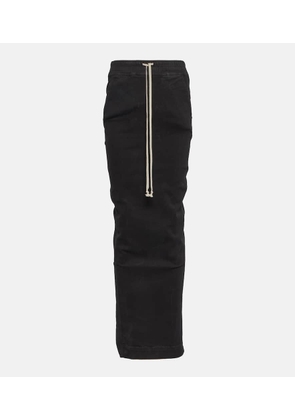 Rick Owens DRKSHDW Pull On Pillar cotton maxi skirt