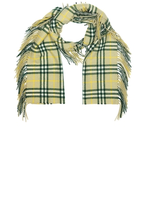 Burberry Vintage Check Scarf in Hunter - Green. Size all.