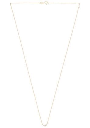 STONE AND STRAND Dainty Diamond Trio Necklace in 14k Yellow Gold & White Diamond - Metallic Gold. Size all.