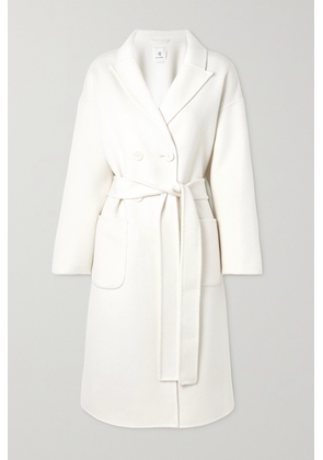 Anine Bing - Dylan Belted Wool And Cashmere-blend Coat - Ivory - x small,small,medium,large,x large