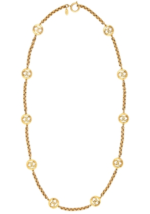 chanel Chanel Coco Mark Chain Necklace in Gold - Metallic Gold. Size all.