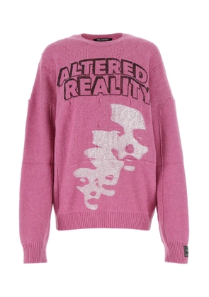 Raf Simons Pink Wool Oversize Sweater