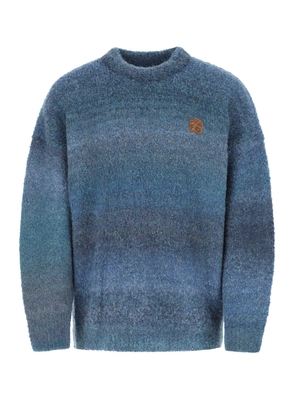 Ader Error Blue Polyester Blend Oversize Sweater