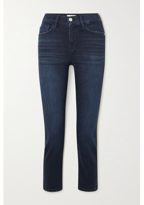 FRAME - Le High Cropped High-rise Slim-leg Jeans - Blue - 23,24,25,26,27,28,29,30,31,32,33,34
