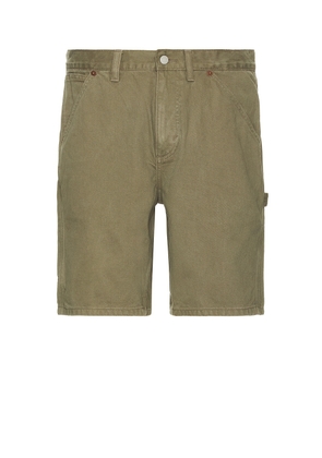 thisisneverthat Carpenter Short in Khaki - Olive. Size M (also in ).