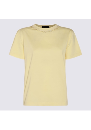 Fabiana Filippi Yellow Cotton T-Shirt