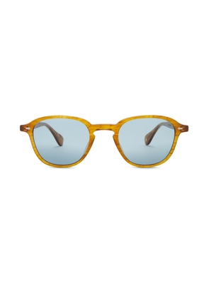 Garrett Leight Gilbert Sun Sunglasses in Brown & Pale Blue - Brown. Size all.