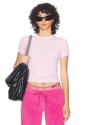 Balenciaga Fitted T-Shirt in Light Pink & White - Pink. Size L (also in M, S).