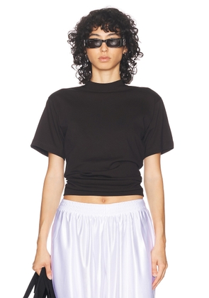 Balenciaga Knotted T-Shirt in Washed Black - Black. Size XS (also in ).