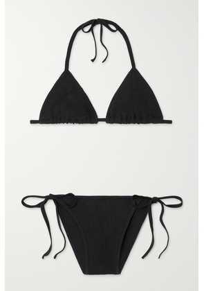 Hunza G - Gina Seersucker Bikini - Black - One size