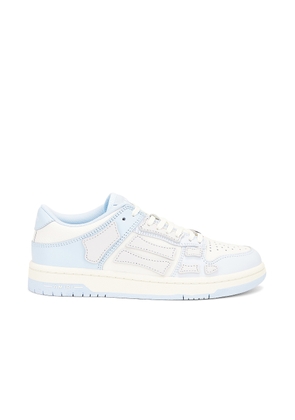 Amiri Two-Tone Skeleton Low Top Sneaker in Blue  White  & Grey - Blue. Size 35 (also in 36, 37, 38, 39, 40, 41).