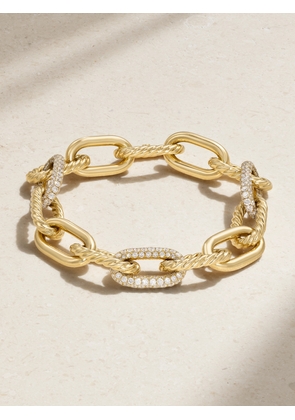 David Yurman - Madison 18-karat Gold Diamond Bracelet - M