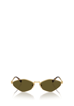 Miu Miu Eyewear Mu 56Zs Gold Sunglasses