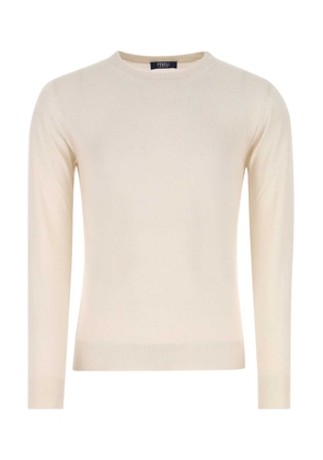 Fedeli Ivory Cashmere Blend Sweater