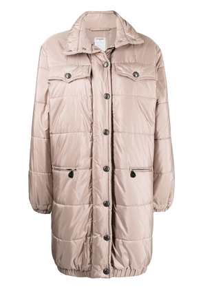 CHANEL Pre-Owned 1996 CC-buttons puffer coat - Pink
