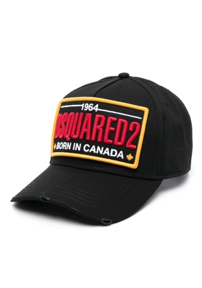 DSQUARED2 Born In Canada logo-embroidered cap - Black