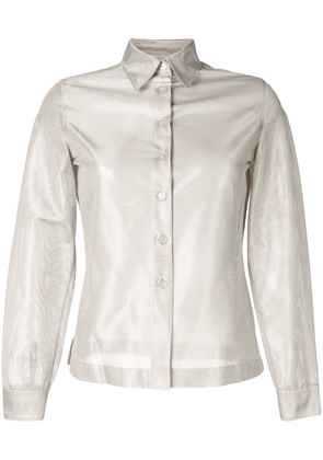 CHANEL Pre-Owned 1999 metallic shirt - Silver
