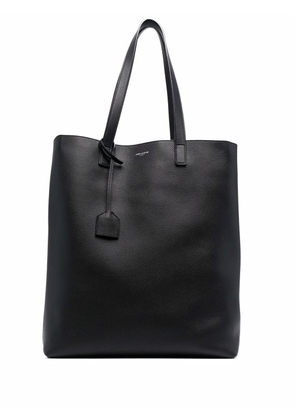 Saint Laurent grained-effect tote bag - Black