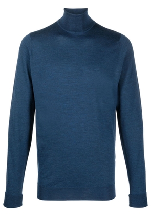 John Smedley Richards roll-neck wool jumper - Blue