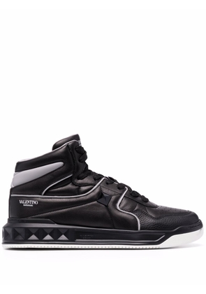 Valentino Garavani One Stud high-top sneakers - Black