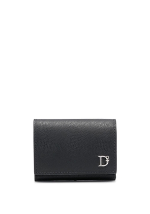DSQUARED2 logo-plaque folded wallet - Black