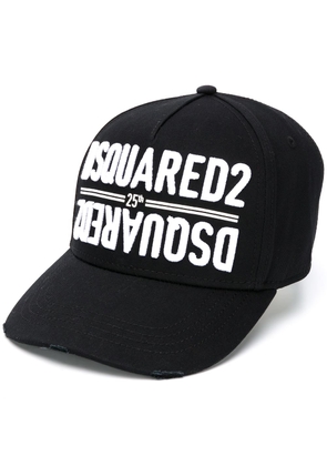DSQUARED2 logo embroidered cap - Black