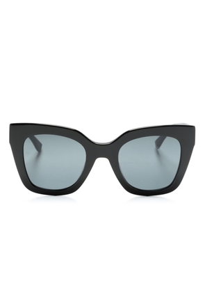 Tommy Hilfiger logo-plaque cat-eye sunglasses - Black