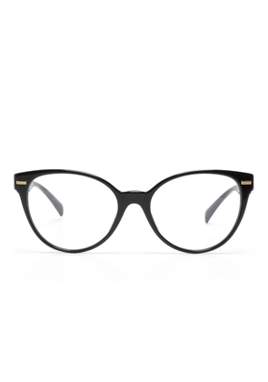 Versace Eyewear Medusa-plaque round-frame glasses - Black