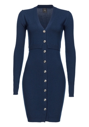 PINKO long-sleeve knitted dress - Blue